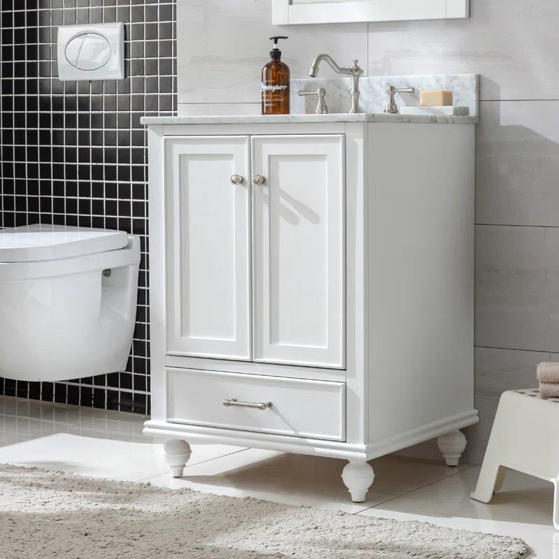 Melissa 24" Single Vanity - Grain White