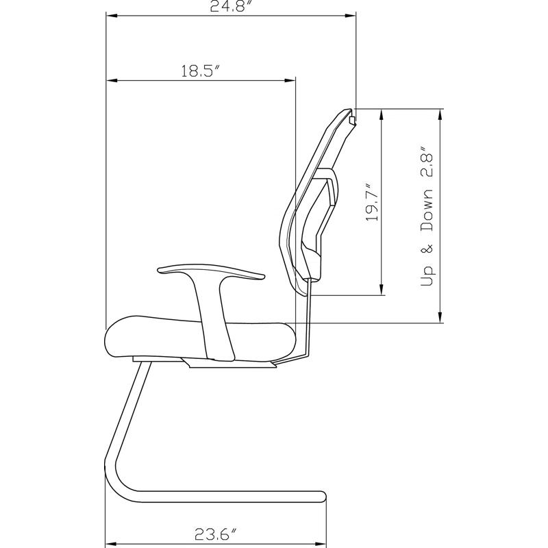Lorell 86000 Series Waiting Room Chair with Metal Frame