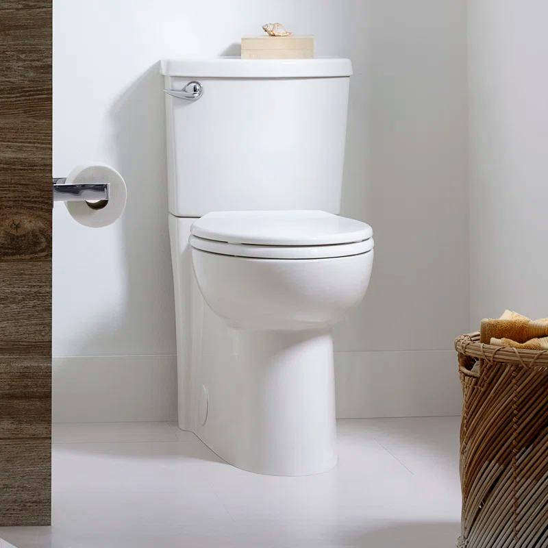 American Standard Cadet 1.28 Gallons GPF Elongated Comfort Height Floor Mounted Two-Piece Toilet (Seat Included)