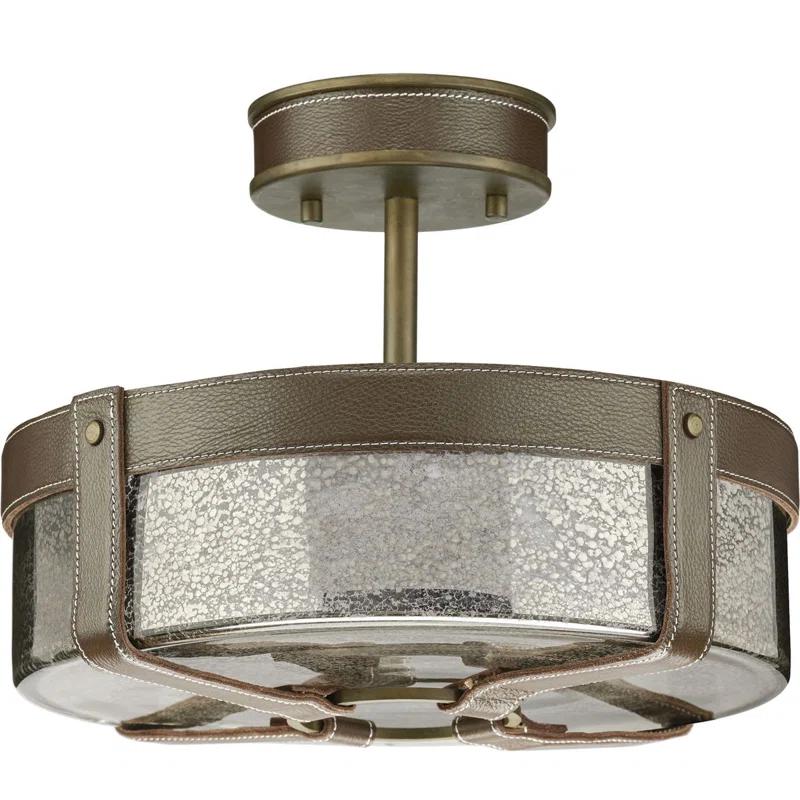 Rockdance Glass Semi Flush Mount
