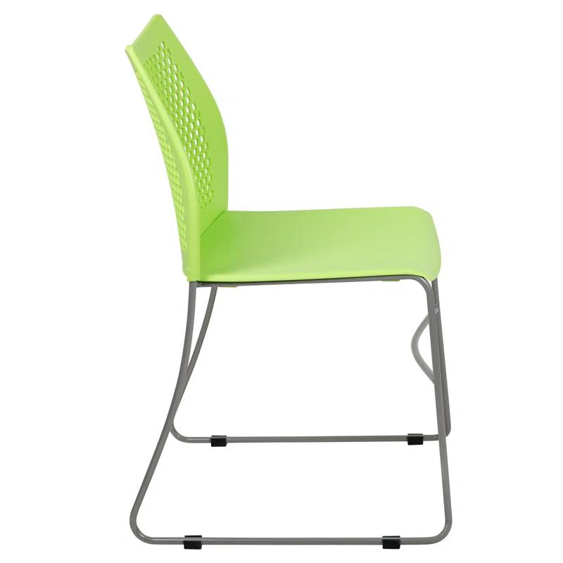 Flash Furniture Antonia 661 lb. Capacity Stack Chair with Air-Vent Back and Powder Coated Sled Base