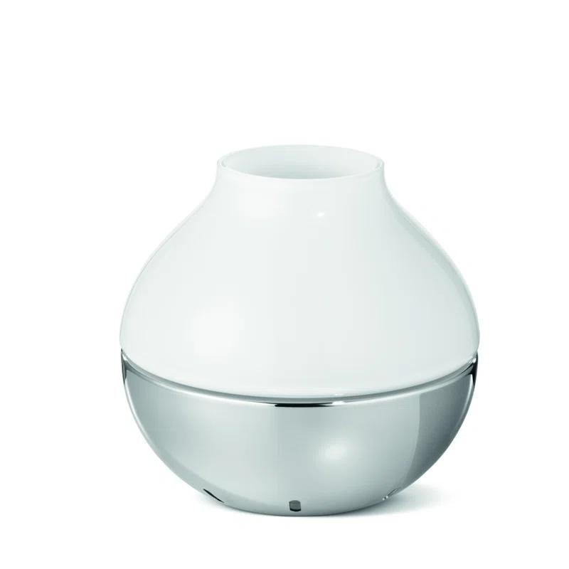 Georg Jensen Henning Koppel Stainless Steel and Glass Hurricane | Wayfair