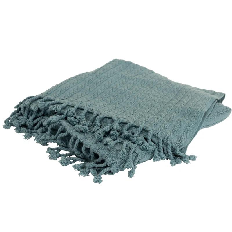 Rizzy Home Hand Woven Throw Blanket