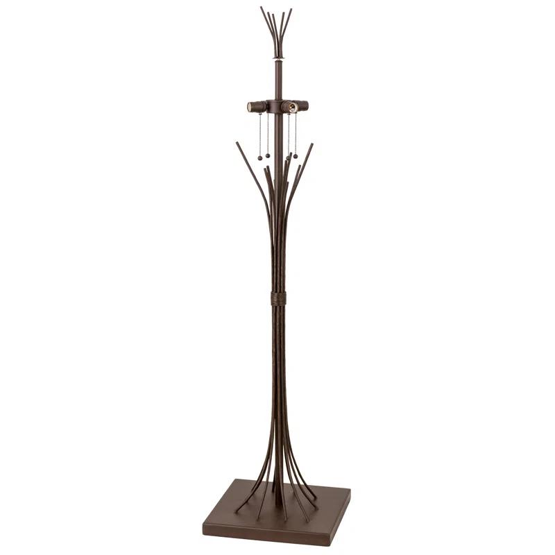 Meyda Lighting Rustic Lodge 63'' Black Coffee Traditional Floor Lamp