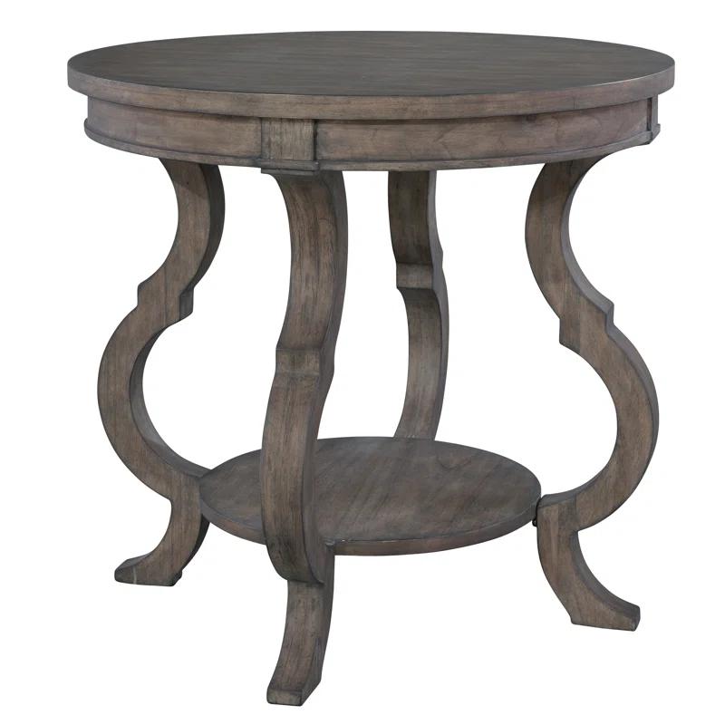 Hekman Round Lamp Table With Shaped Legs 23506 Lincoln Park