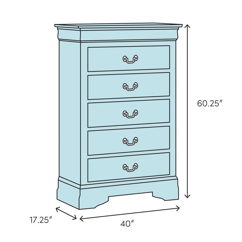 Michael Amini Sky Tower 40'' W 7 - Drawer Dresser