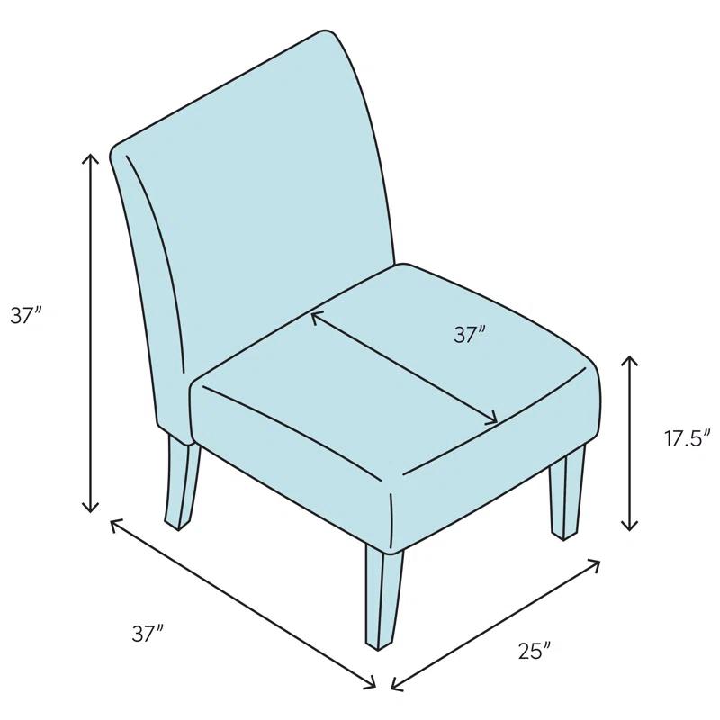 White Top Grain Leather and Iron Armchair
