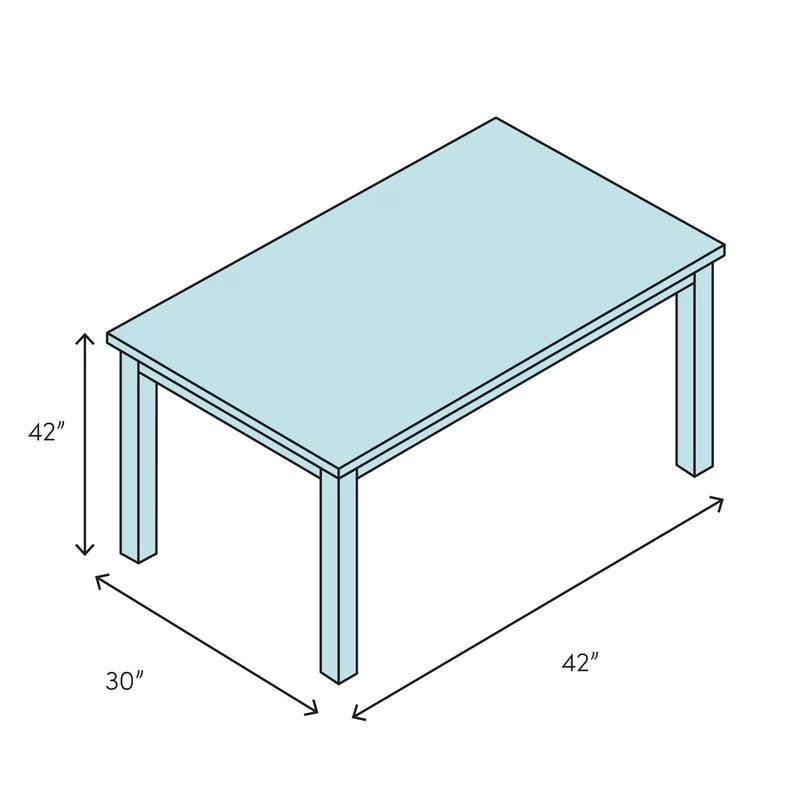 Elegant Solid Wood Extendable Bar Height Dining Table