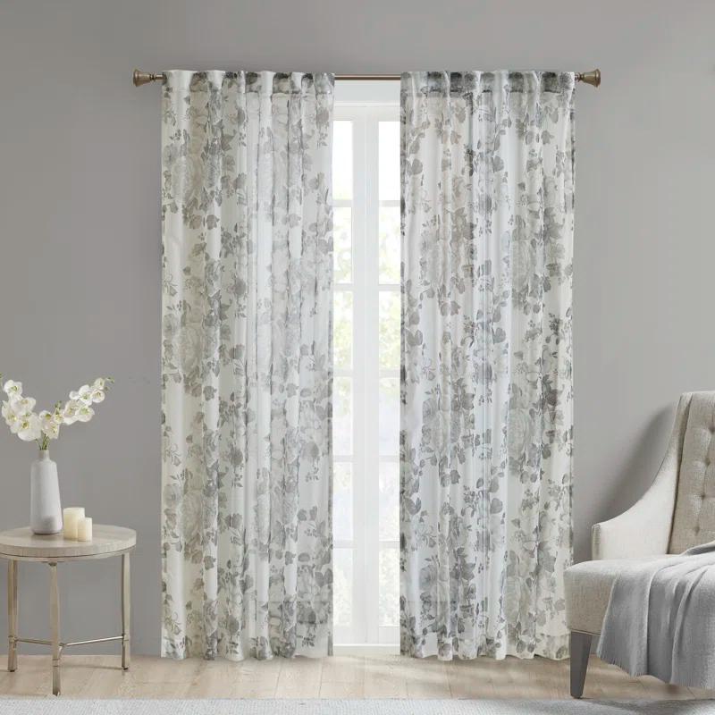 Madison Park Simone Marcus Sheer Curtain Panel