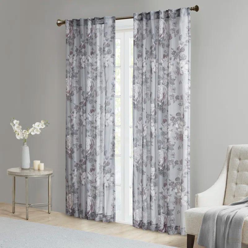 Madison Park Simone Marcus Sheer Curtain Panel