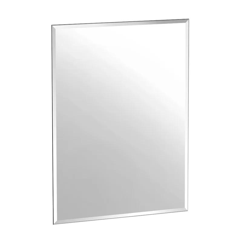 Flushmount Elegance 31.5"H Frameless Beveled Bathroom Mirror