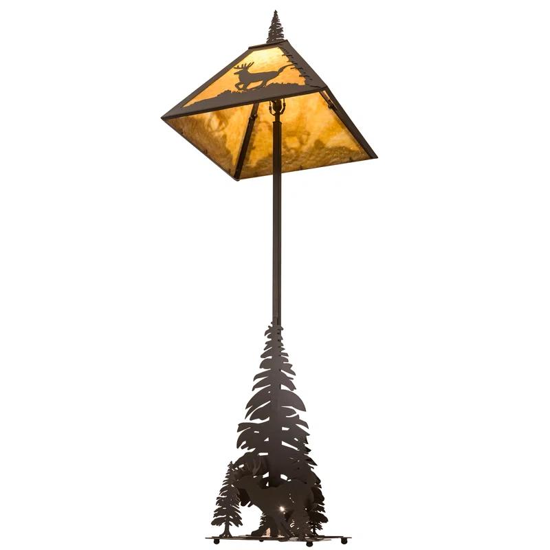 Rustic Lodge 77'' Timeless Bronze Novelty Floor Lamp