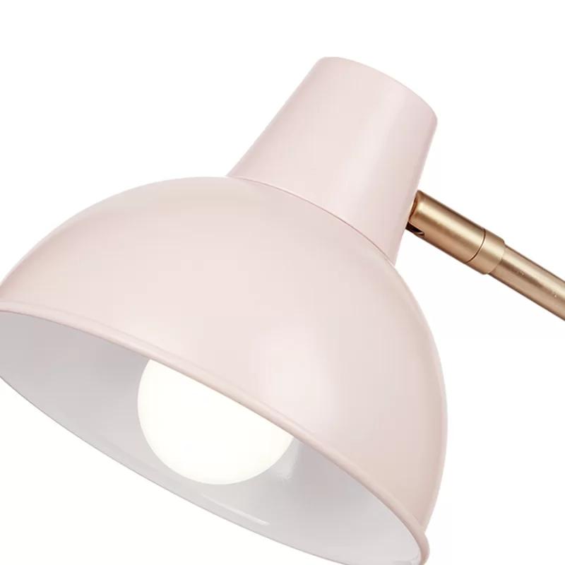 Matte Rose and Gold Adjustable Kids Desk Lamp