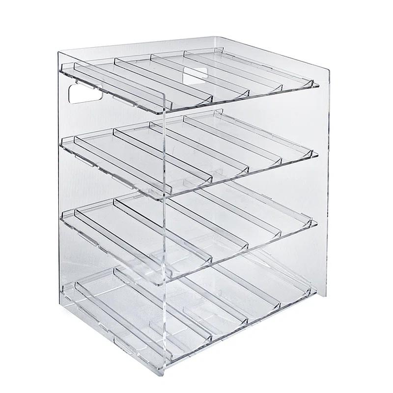 Four-Tier 16 Compartment Display, 4-Comp per Tier. Dimensions: 12"W x 8.5"D x 14.5"H