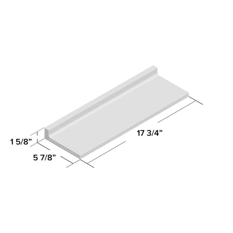 Amber Transparent Methacrylate Floating Wall Shelf