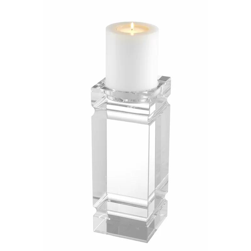 Tillary Clear Crystal Tealight Candle Holder