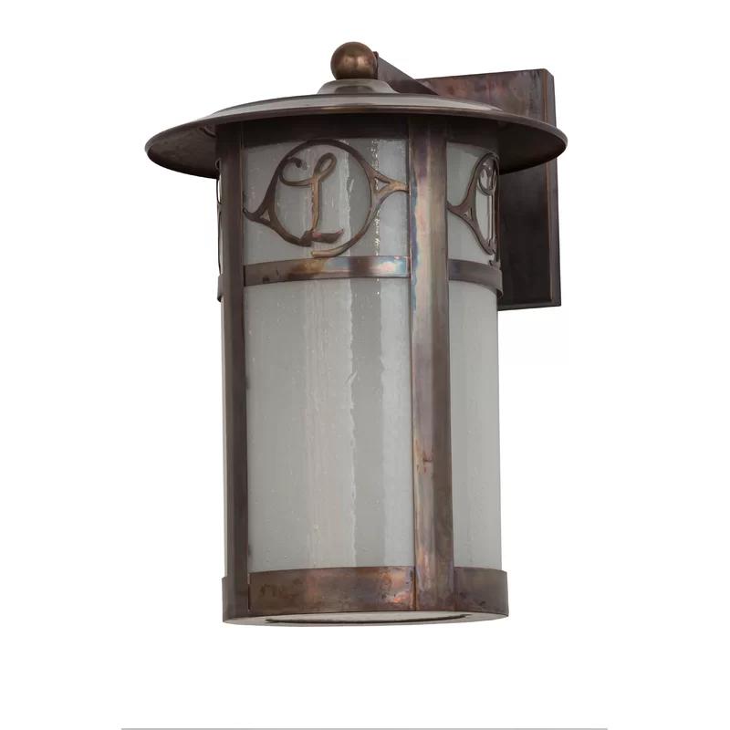 Frosted Ambience 10'' Dimmable Copper Sconce with Frosted Glass