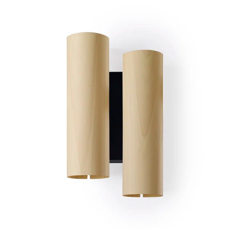 Black Note Steel LED Flush Mounted Sconce