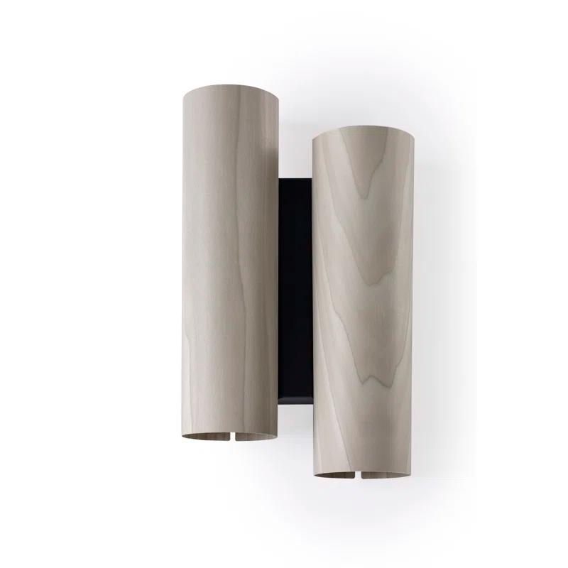 Black Note Steel LED Flush Mounted Sconce