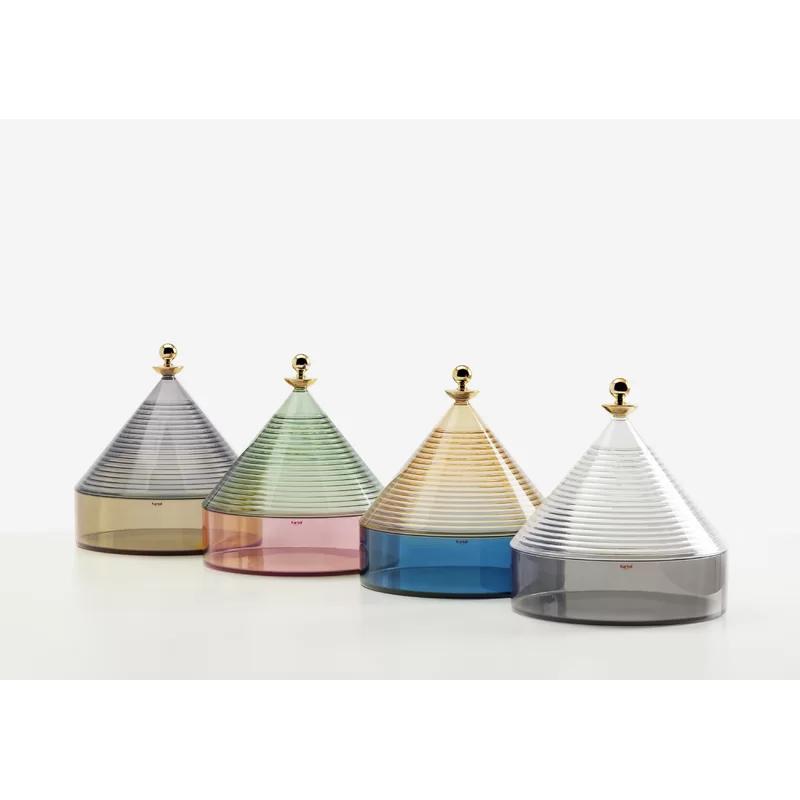 Alberobello Inspired Crystal Smoke Plastic Trullo Container