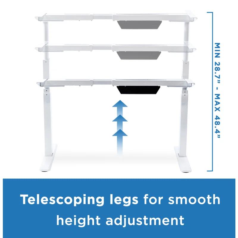 Dual Motor Telescopic Electric Sit-Stand Desk Frame