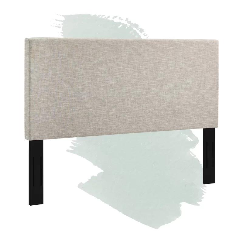 Elegant Beige Linen Upholstered King/Cal King Headboard