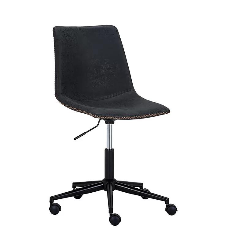 Urban Unity Mid-Century Adjustable Swivel Task Chair in Antique Black