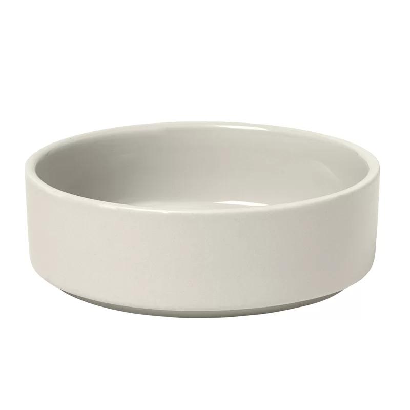 Pilar Moonbeam 6" Stoneware Pasta Bowl Set of 4