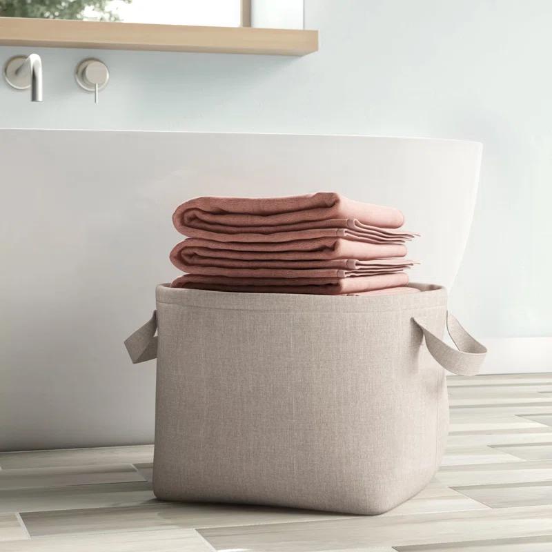 Fabric Basket With Handles 1