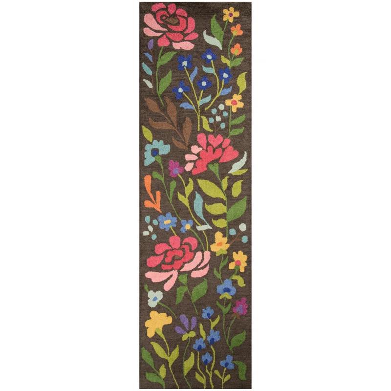 Floral Tufted Wool Rug