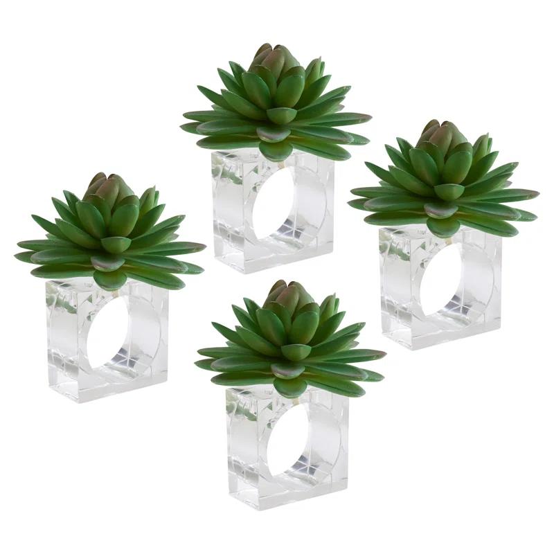 Saro Napkin Ring Collection Napkin Ring (Set of 4)