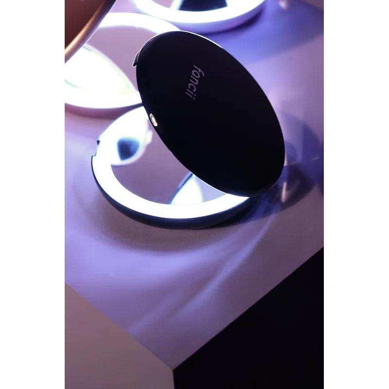 Modern Lighted Magnifying Compact Mirror