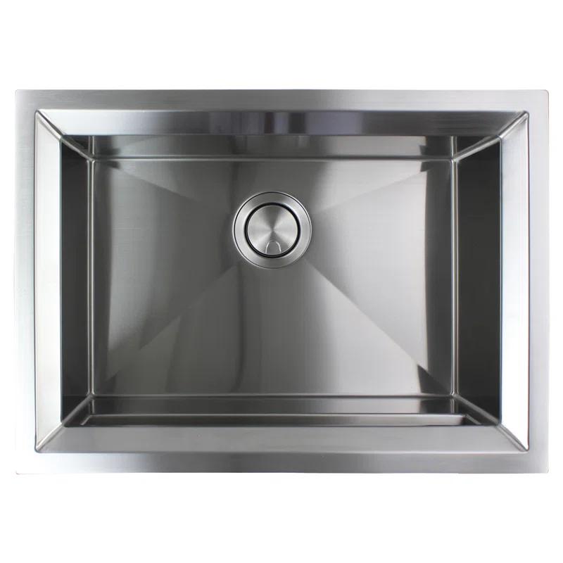 Studio 26'' L Undermount Single Bowl Stainless Steel Kitchen Sink