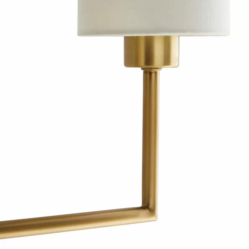 Pillar Antique Brass 2-Light Wallchiere with Opal Glass Cylinder