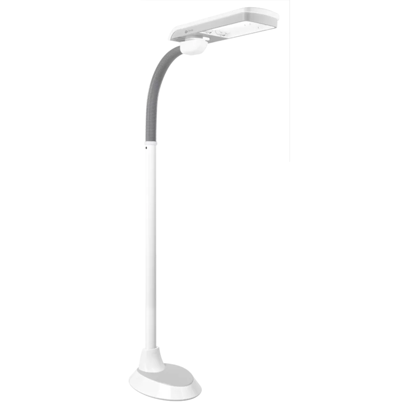 Elegant 67'' Adjustable White and Grey LED Floor Lamp