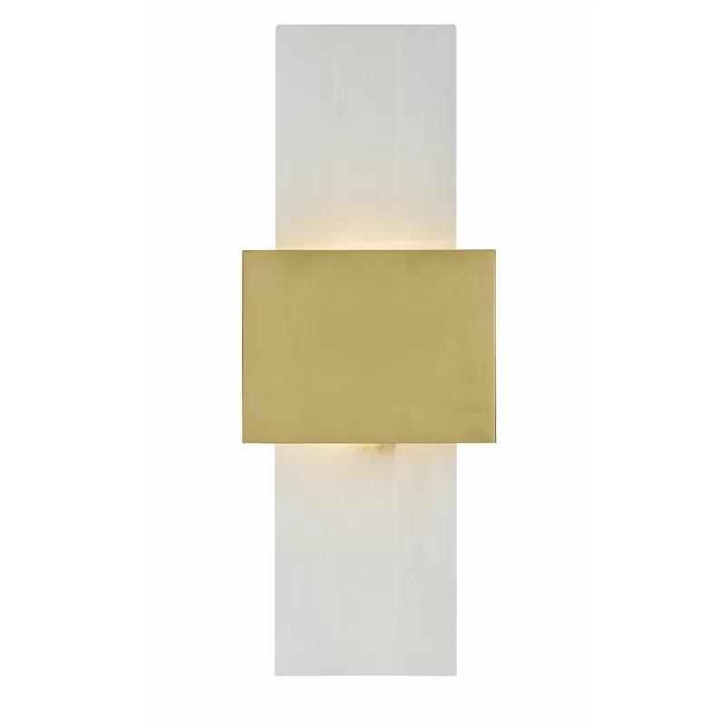 Eloise Dimmable Bronze and Black LED Sconce, 21" Height