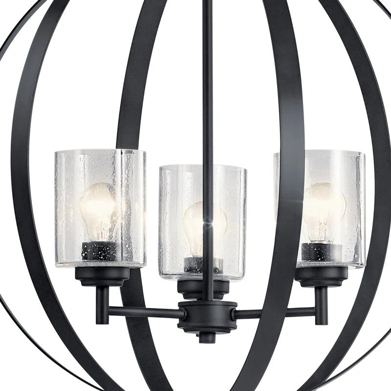 Kichler Lighting Winslow 3 - Light Dimmable Geometric Chandelier