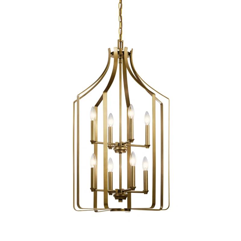 8 - Light Dimmable Geometric Chandelier