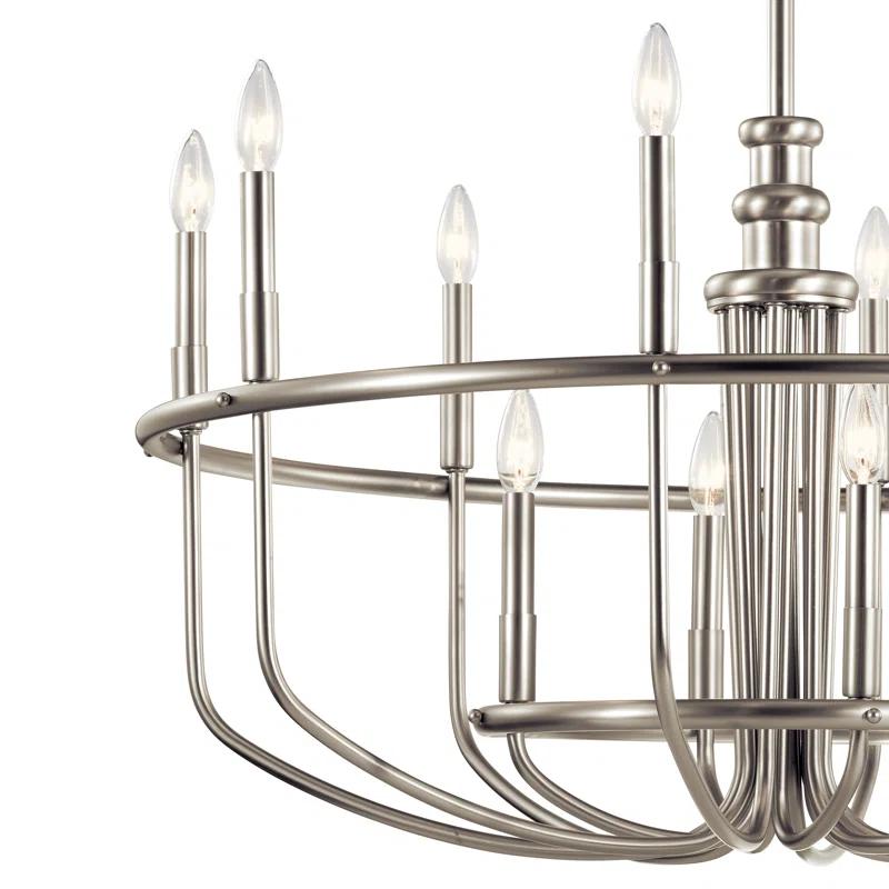 Kuzey 12 - Light Wagon Wheel Chandelier