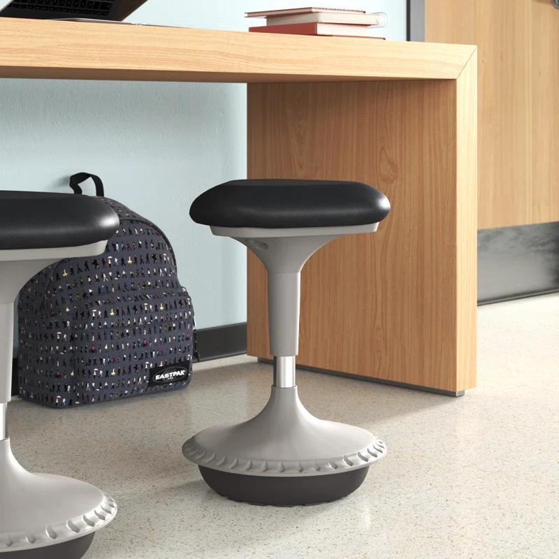 ErgoFlex Gray Adjustable Height Active Learning Stool