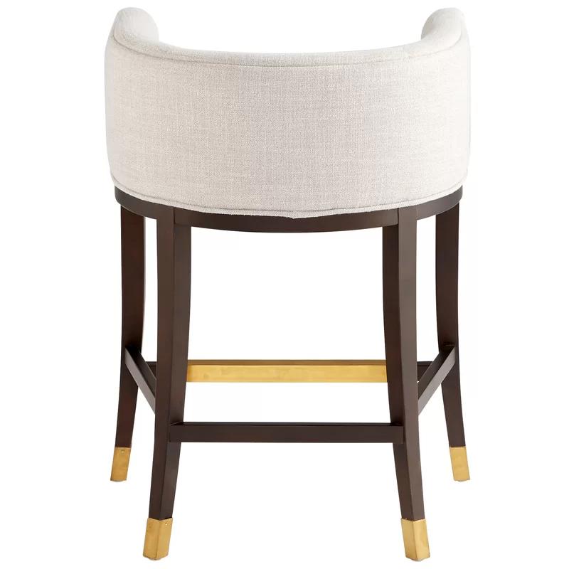 Zorro Fog Contemporary 33'' Counter Stool with Golden Accents