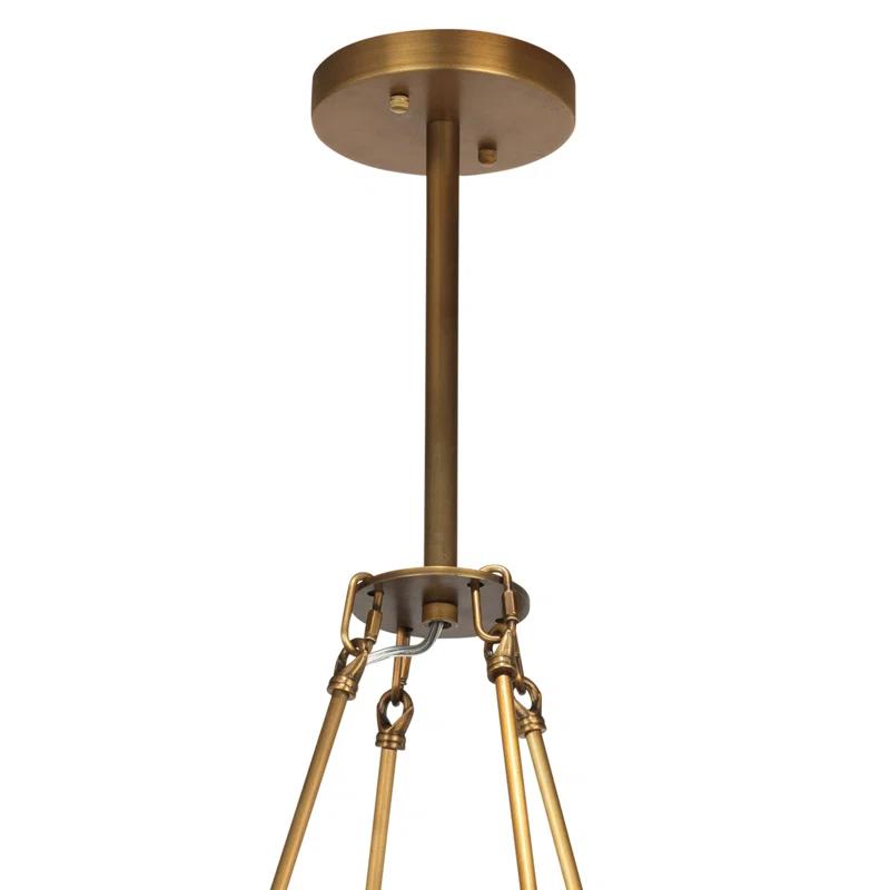 Manchester Antique Brass 8-Light Circular Chandelier