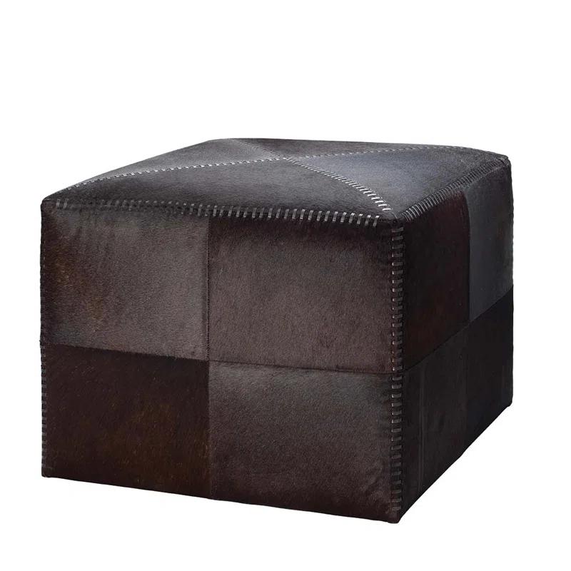 Leather Pouf