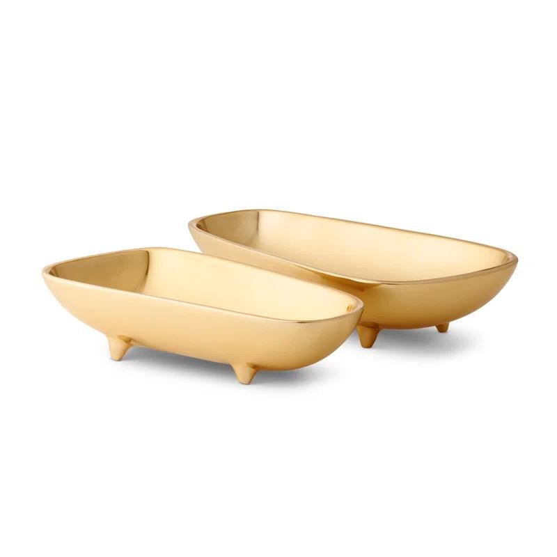 AERIN AERIN Valerio Aluminum Chips And Dip Platter