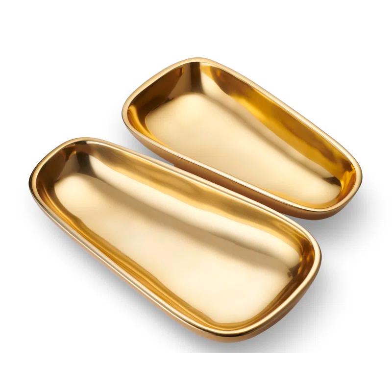 AERIN AERIN Valerio Aluminum Chips And Dip Platter