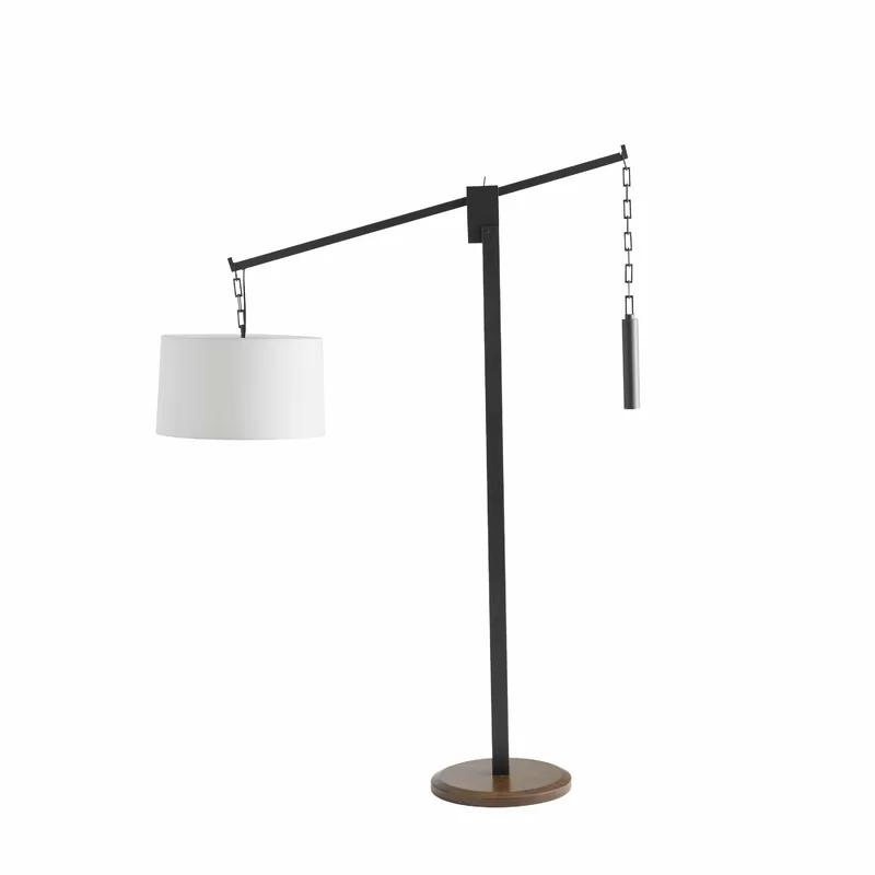 Adjustable Counterweight 69" Bronze Arched Floor Lamp