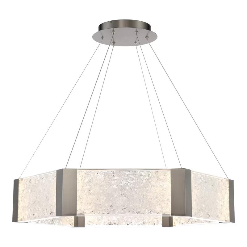 Elegance Reimagined 1-Light LED Pendant with Antique Nickel Finish