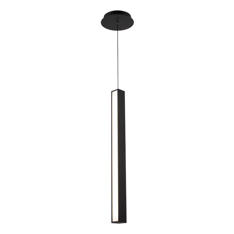 Sleek Mini Black Aluminum LED Pendant for Indoor/Outdoor