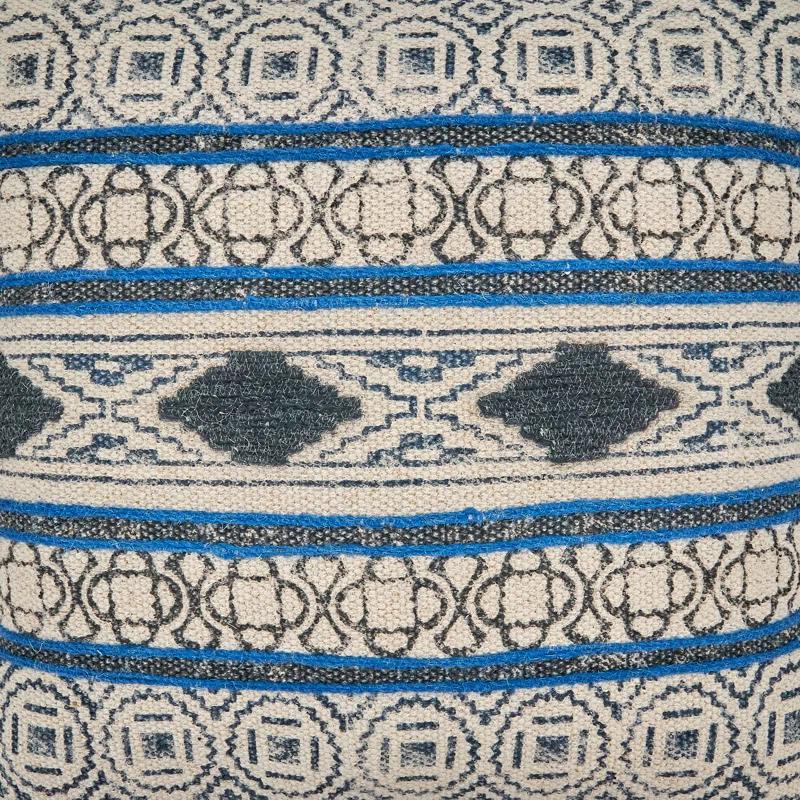 Saro Ridgewater Collection Appliqued Cotton Throw Pillow