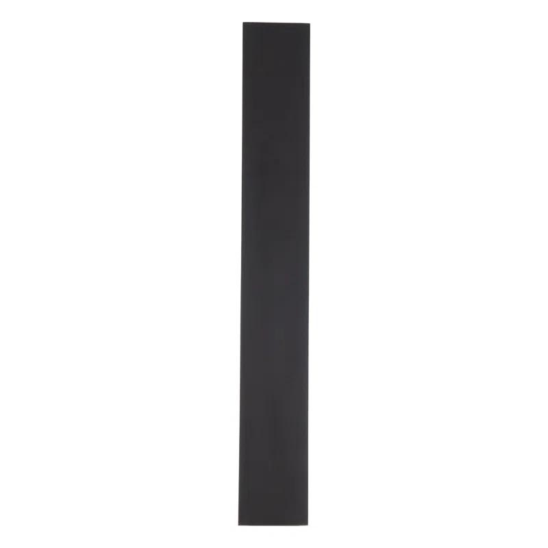 Sleek Black LED Sconce with Clear Diffuser - Dimmable, 11" H